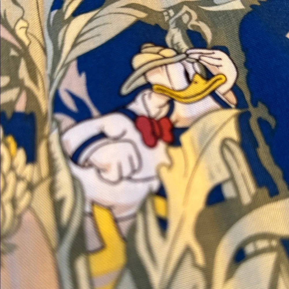 Disney Hawaiian Shirt Vintage Mickey Donald Goofy animal kingdom men’s XL safari - Picture 8 of 11
